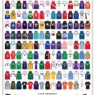 A Visual Compendium of Basketball Jerseys Chart  13"x19" (32cm/49cm) Polyester Fabric Poster