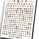 The Connected Characters of Seinfeld Chart 12"x16" (30cm/40cm) Canvas Print