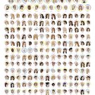 The Connected Characters of Seinfeld Chart 13"x19" (32cm/49cm) Polyester Fabric Poster