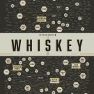 The Many Varieties of Whiskey Chart 13"x19" (32cm/49cm) Polyester Fabric Poster