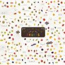The Various Varieties of Fruits Chart 13"x19" (32cm/49cm) Polyester Fabric Poster