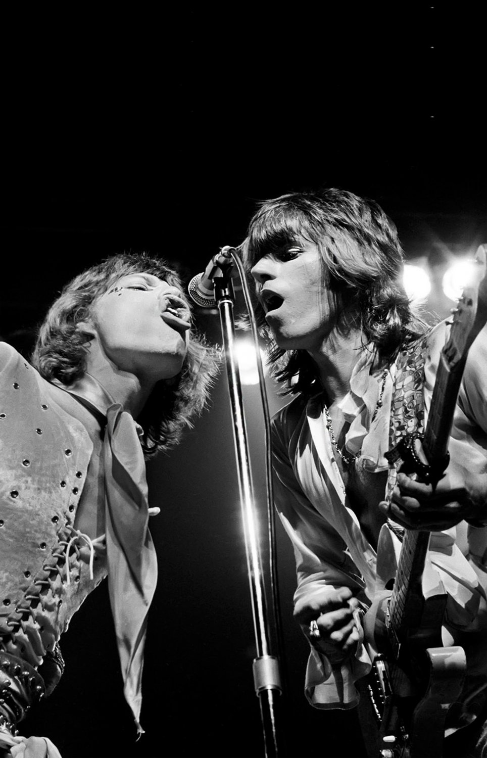 Mick Jagger Keith Richards 13"x19" (32cm/49cm) Canvas Print