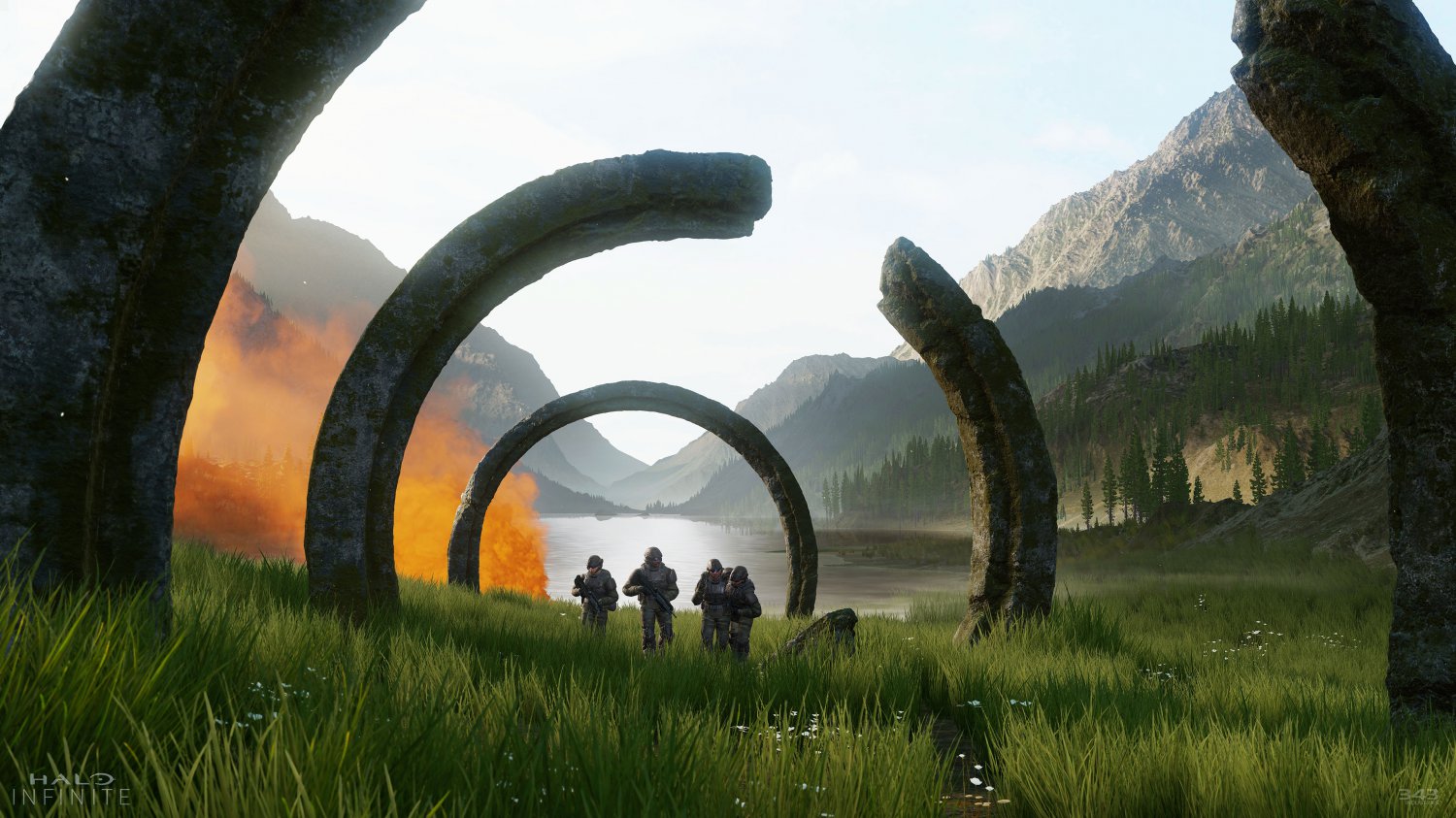 Halo Infinite Game 13"x19" (32cm/49cm) Polyester Fabric Poster