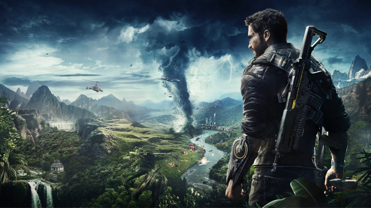 Just Cause 4 Game 13"x19" (32cm/49cm) Polyester Fabric Poster