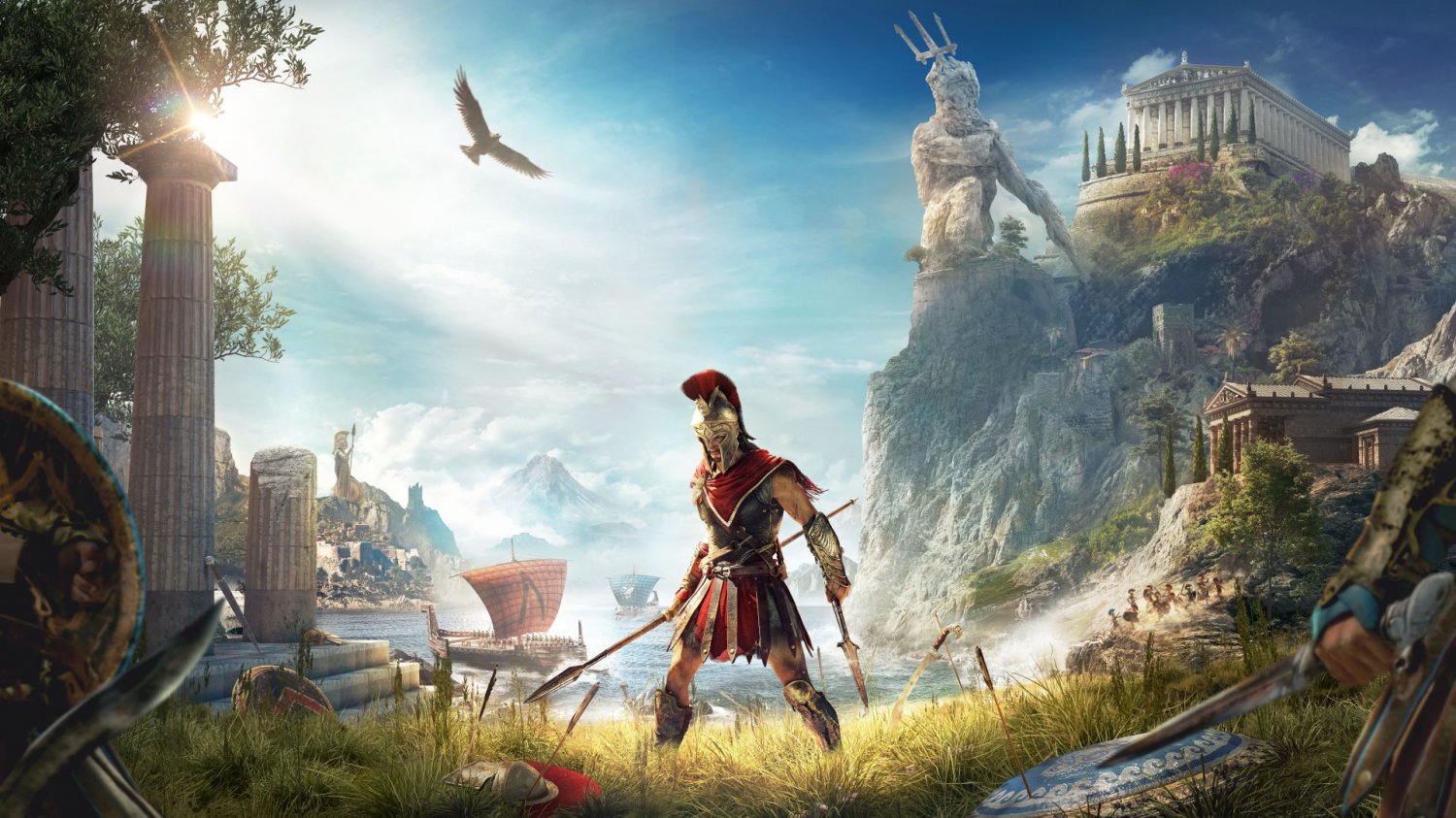 Assassin's Creed Odyssey Ancient Greece 13"x19" (32cm/49cm) Polyester Fabric Poster