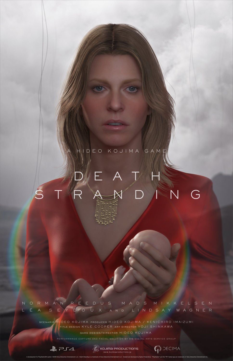 Death Stranding Norman Reedus Mads Mikkelsen Kojima 13"x19" (32cm/49cm) Polyester Fabric Poster