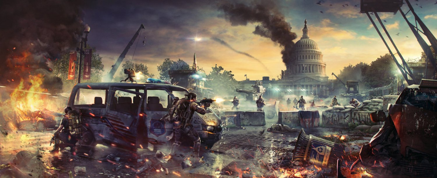 Tom Clancy's The Division 2  13"x19" (32cm/49cm) Polyester Fabric Poster