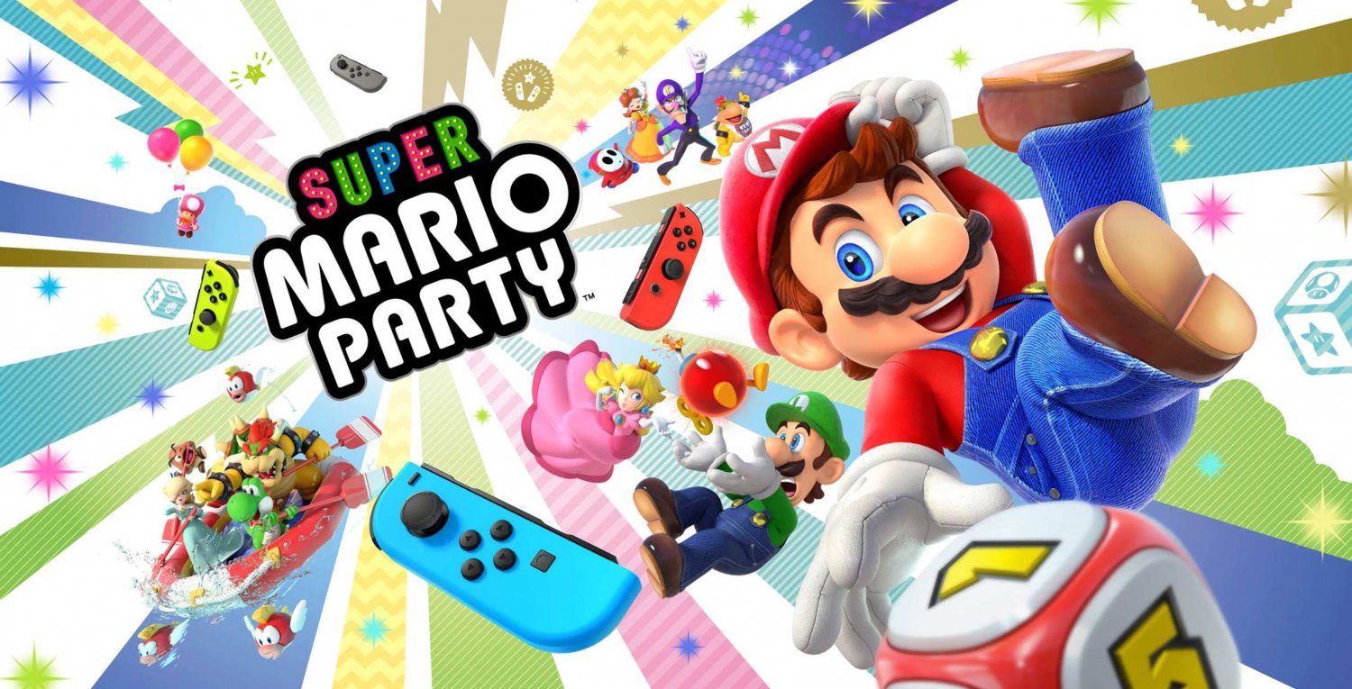 Super Mario Party Game 13"x19" (32cm/49cm) Polyester Fabric Poster