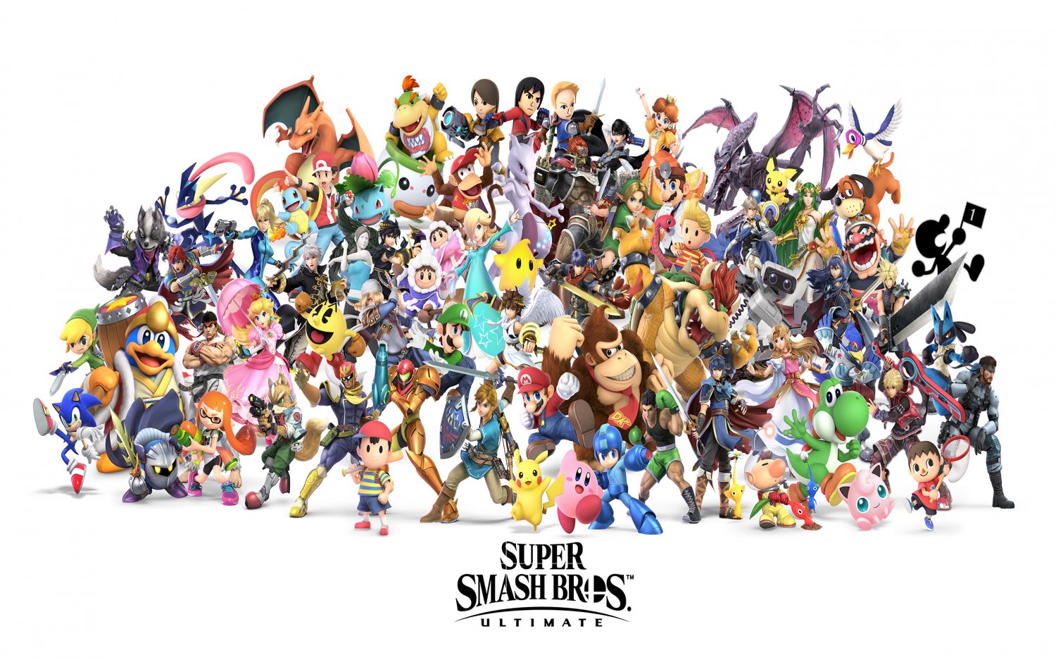 Super Smash Bros. Ultimate  13"x19" (32cm/49cm) Polyester Fabric Poster