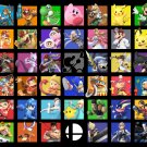 Super Smash Bros Ultimate 13"x19" (32cm/49cm) Polyester Fabric Poster