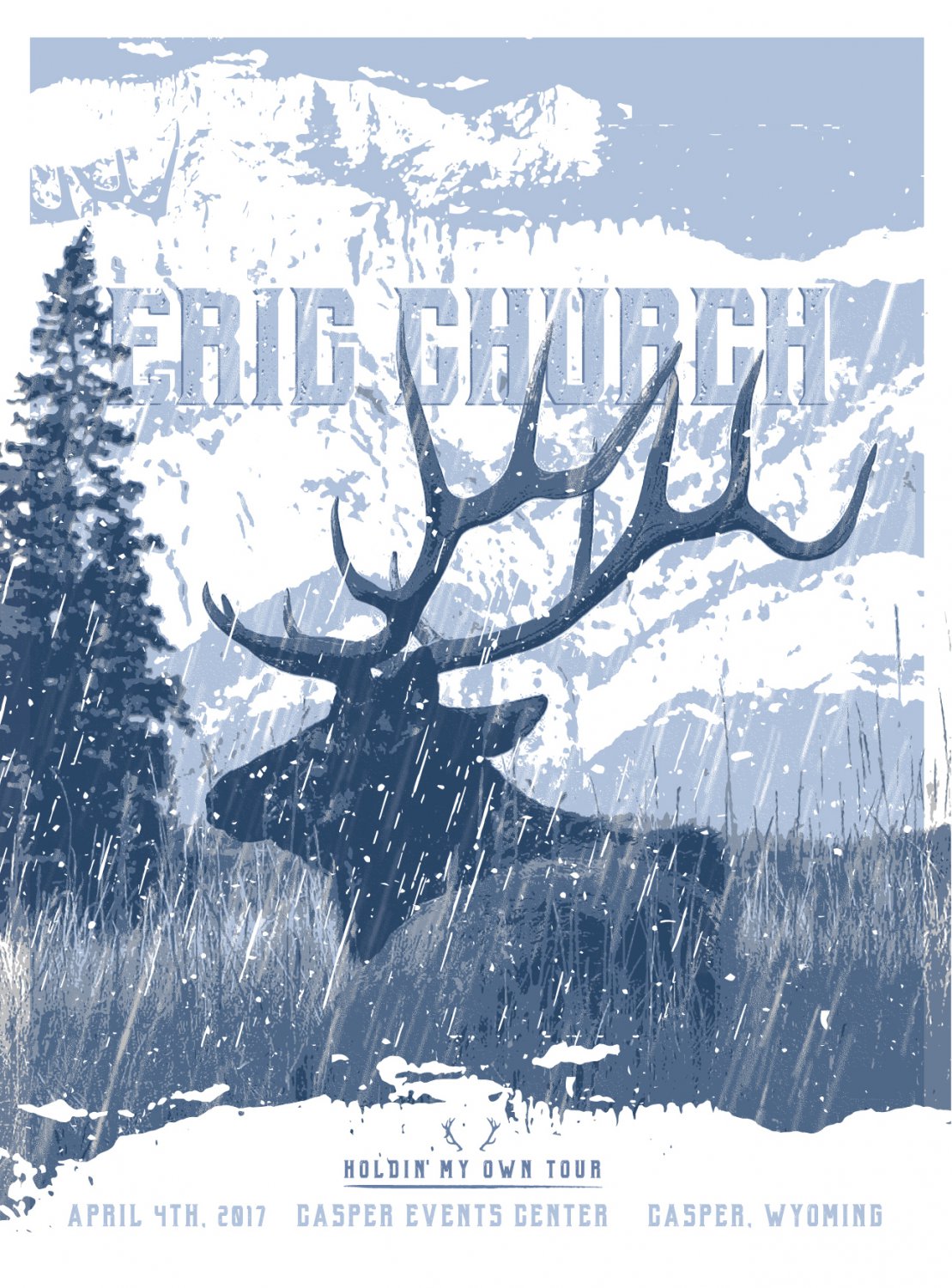 Eric Church Tour 13"x19" (32cm/49cm) Polyester Fabric Poster