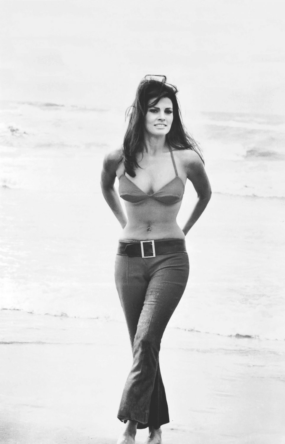 Raquel Welch 13"x19" (32cm/49cm) Polyester Fabric Poster