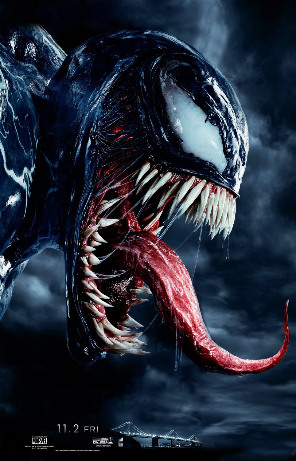 Marvel's Venom Tom Hardy Movie 2018 13"x19" (32cm/49cm) Polyester Fabric Poster