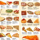 Have you tried these 40 types of Pizza Chart 13"x19" (32cm/49cm) Polyester Fabric Poster