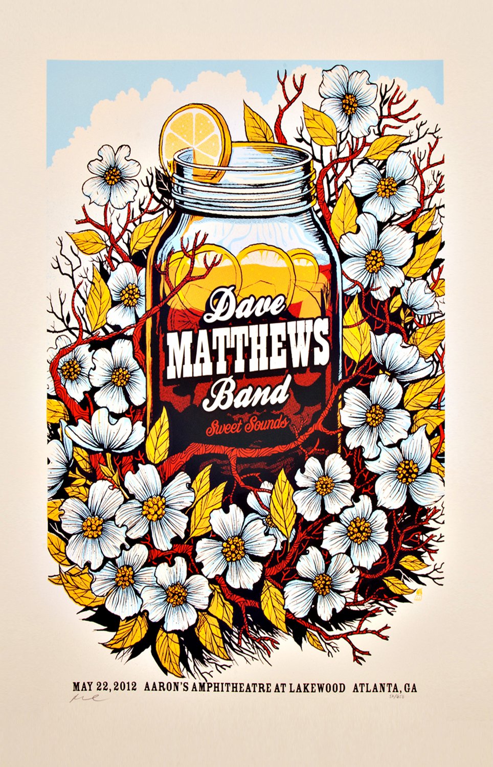Dave Matthews Band Sweet Sounds 13"x19" (32cm/49cm) Polyester Fabric Poster