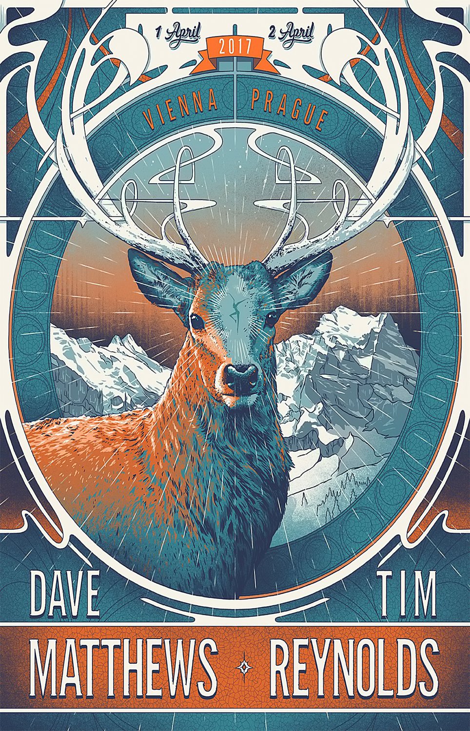Dave Matthews Tim Reynolds Tour 13"x19" (32cm/49cm) Polyester Fabric Poster