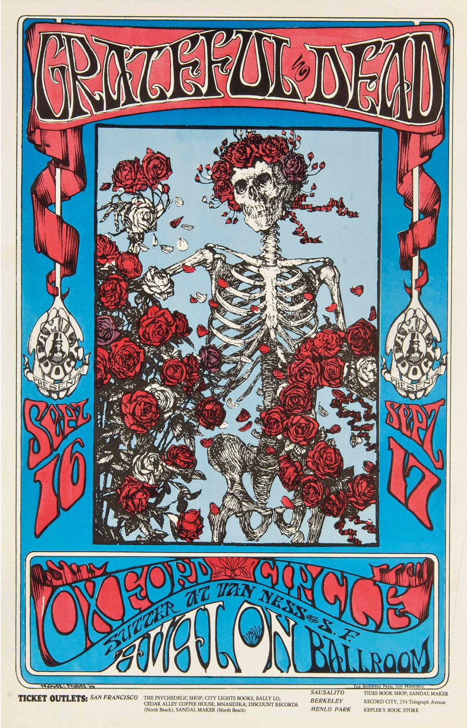 Grateful Dead Concert Tour 18"x28" (45cm/70cm) Canvas Print