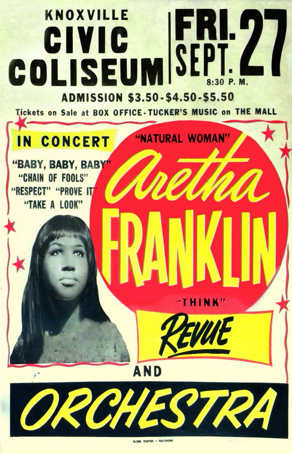 Aretha Franklin 18"x28" (45cm/70cm) Canvas Print