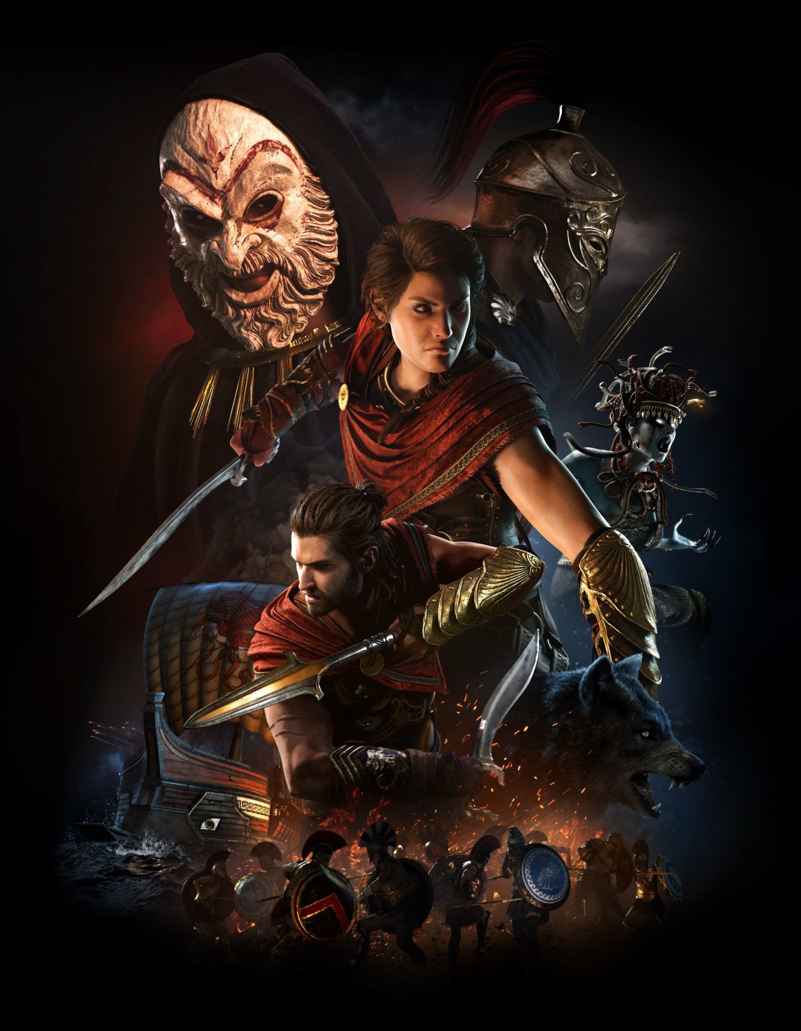 Assassin's Creed Odyssey Kassandra and Alexios 18"x28" (45cm/70cm) Poster
