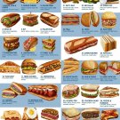 What's your favorite sandwich Chart 18"x28" (45cm/70cm) Canvas Print