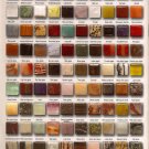 The World of Semi-precious Stone Sample Chart 18"x28" (45cm/70cm) Canvas Print