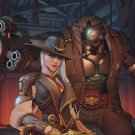 Overwatch Ashe 13"x19" (32cm/49cm) Polyester Fabric Poster