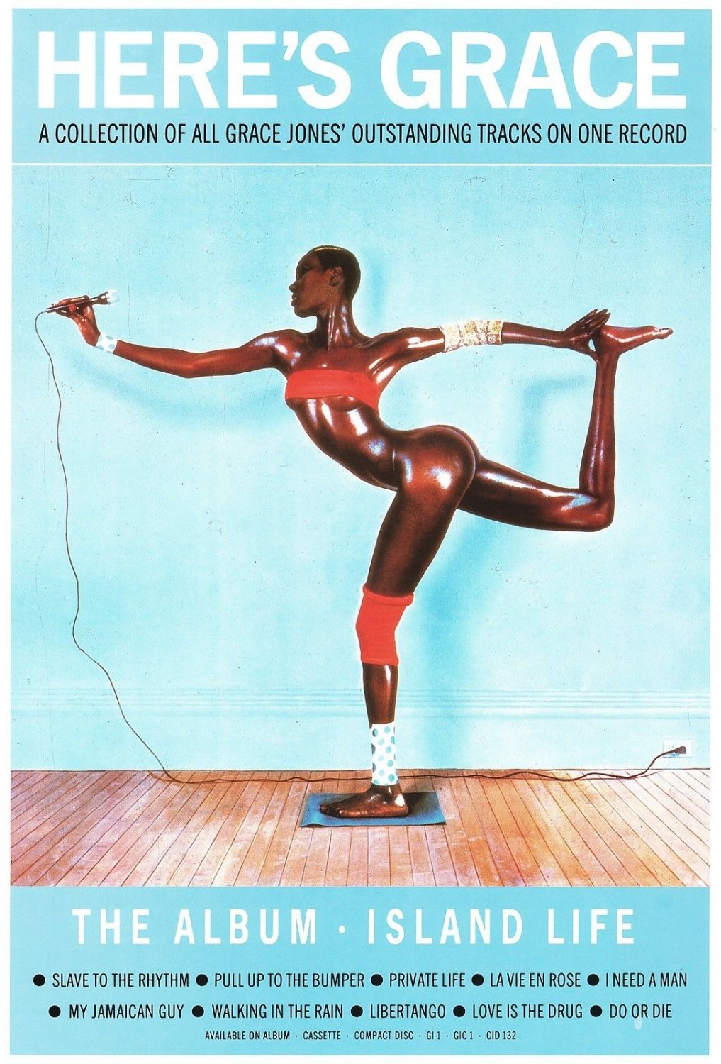 Grace Jones Island Life 13"x19" (32cm/49cm) Polyester Fabric Poster