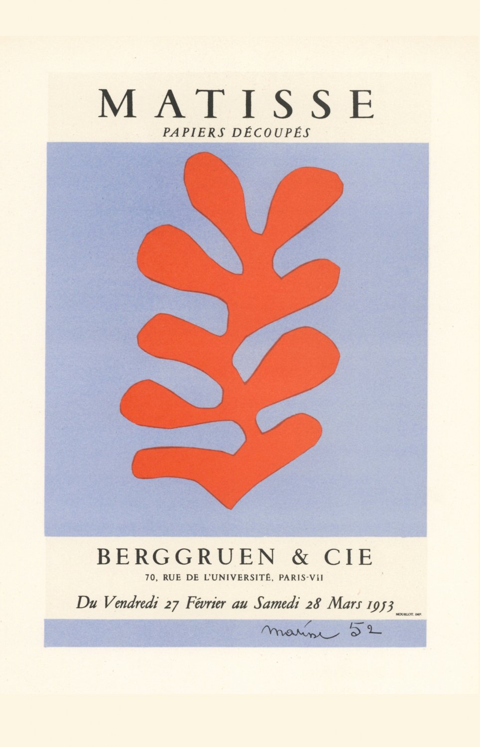 Matisse Berggruen & Cie 18"x28" (45cm/70cm) Canvas Print