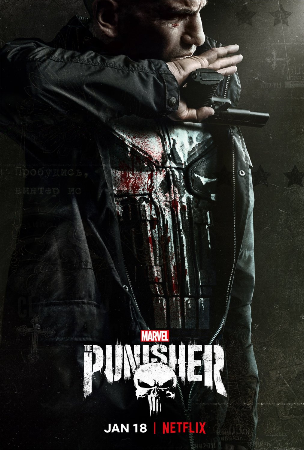 The Punisher Season 2 18"x28" (45cm/70cm) Canvas Print