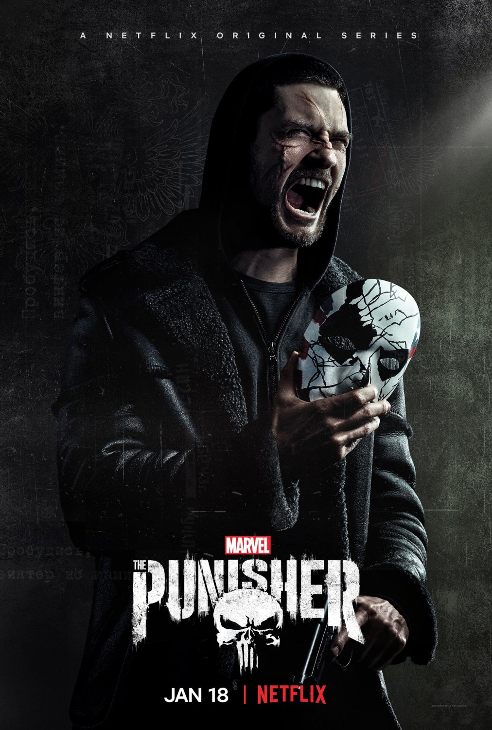 The Punisher Season 2  13"x19" (32cm/49cm) Polyester Fabric Poster