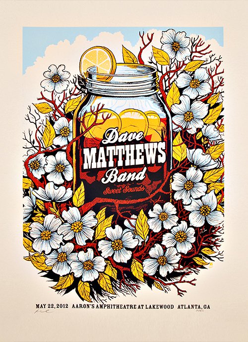 Dave Matthews Band Sweet Sound Concert 8"x12" (20cm/30cm) Satin Photo Paper Poster