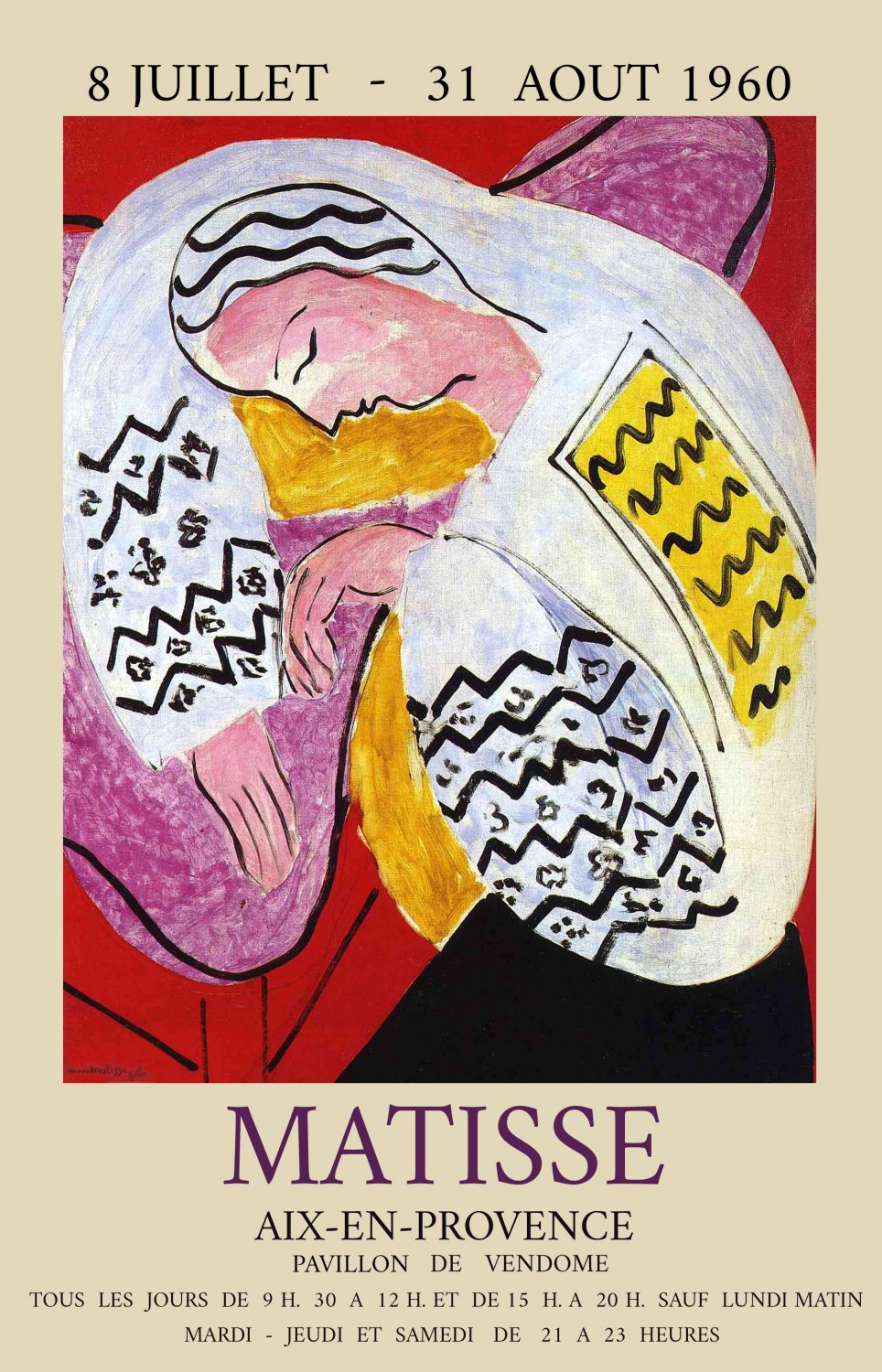 Henri Matisse Aix En Provence 13"x19" (32cm/49cm) Polyester Fabric Poster