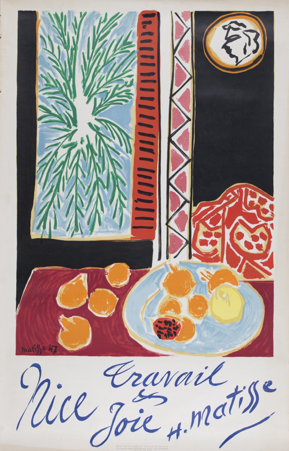 Henri Matisse Nice Travail et Joie 24"x35" (60cm/90cm) Canvas Print