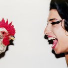 Amy Winehouse with a Chicken 8"x12" (20cm/30cm) Satin Photo Paper Poster