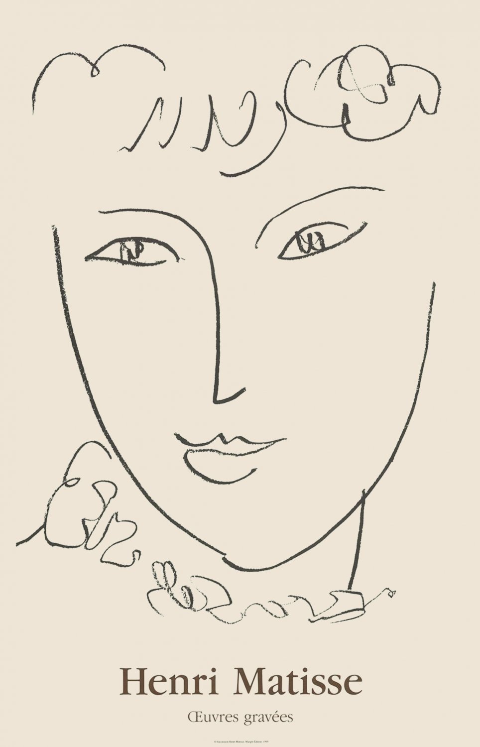Henri Matisse Oeuvres Gravees 8"x12" (20cm/30cm) Satin Photo Paper Poster