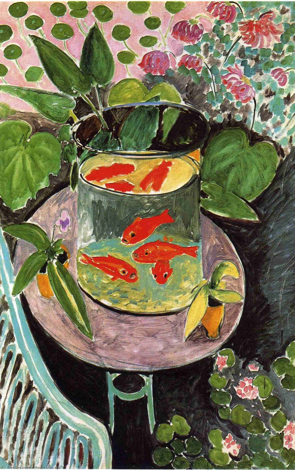 Henri Matisse The Goldfish 13"x19" (32cm/49cm) Polyester Fabric Poster