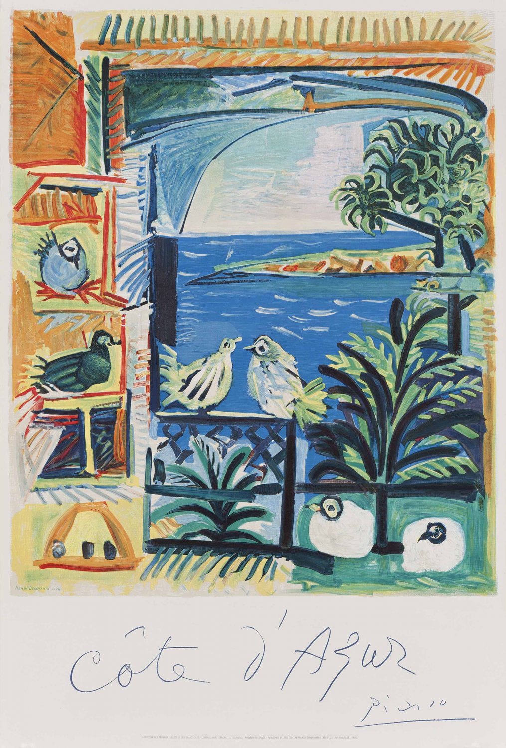 Pablo Picasso Cote D'Azur 18"x28" (45cm/70cm) Poster