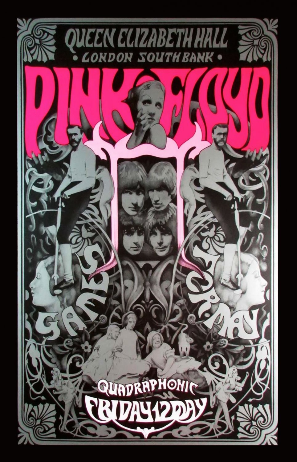 Pink Floyd Queen Elizabeth Hall Concert Tour 18"x28" (45cm/70cm) Canvas Print
