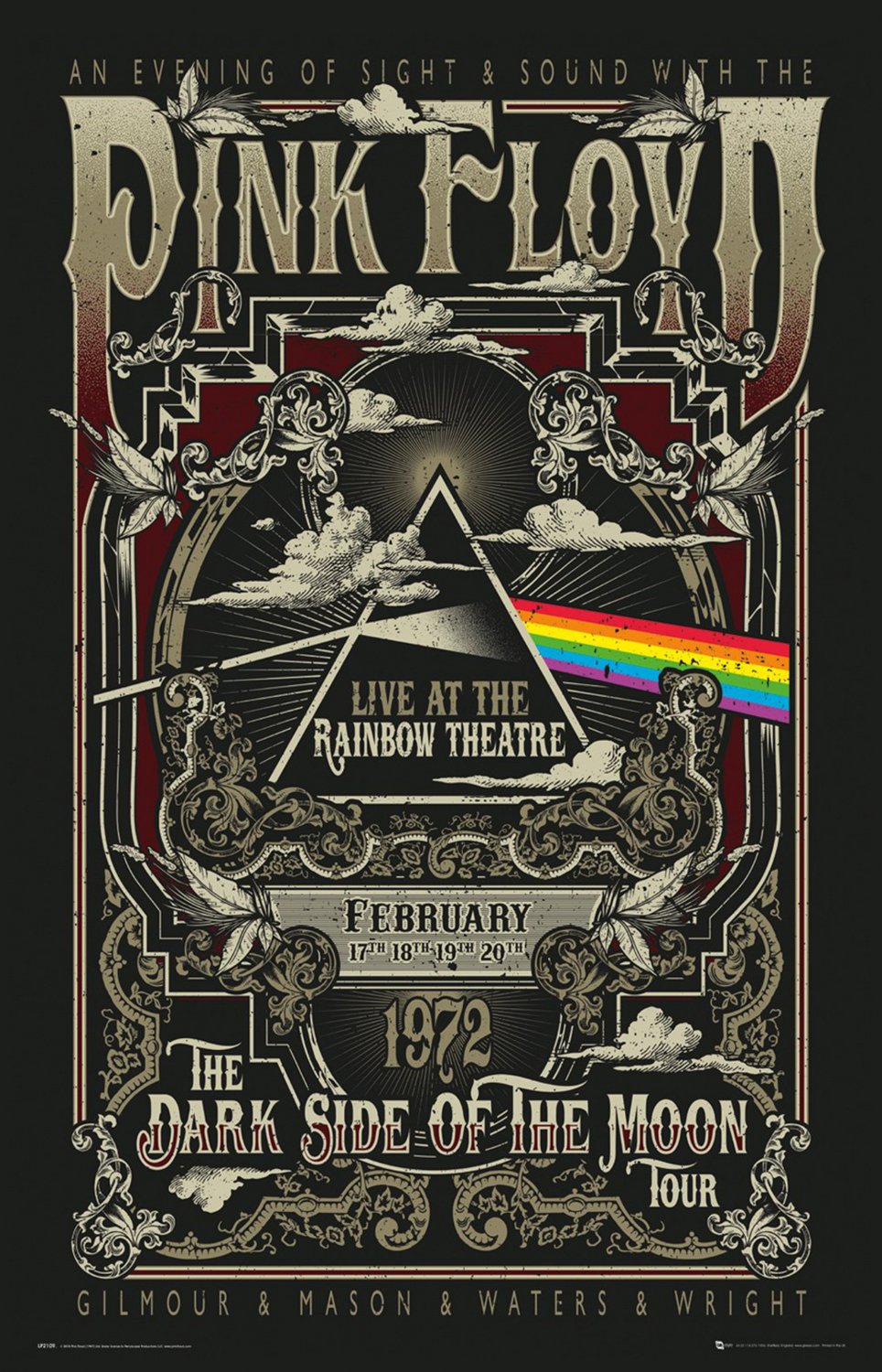 Pink Floyd the Dark Side of The Moon Concert Tour 18"x28" (45cm/70cm) Canvas Print