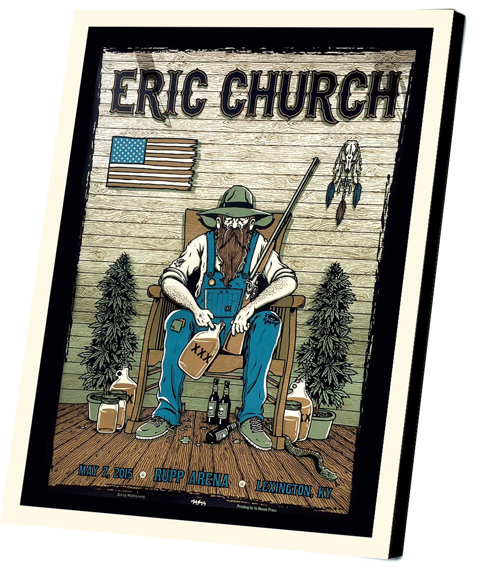 Eric Church Concert Tour 14"x20" (35cm/51cm) Canvas Print