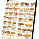 Ultimate Hot Dog Style Guide Chart 14"x20" (35cm/51cm) Canvas Print