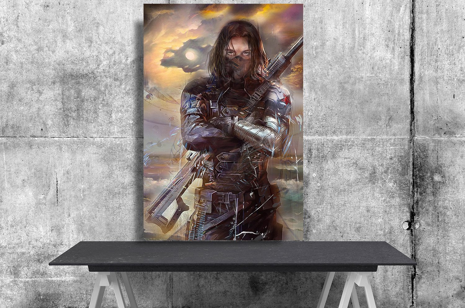 Winter Soldier Bucky Barnes 24"x35" (60cm/90cm) Canvas Print