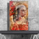 Game of Thrones, Daenerys Targaryen, Emilia Clarke 24"x35" (60cm/90cm) Canvas Print
