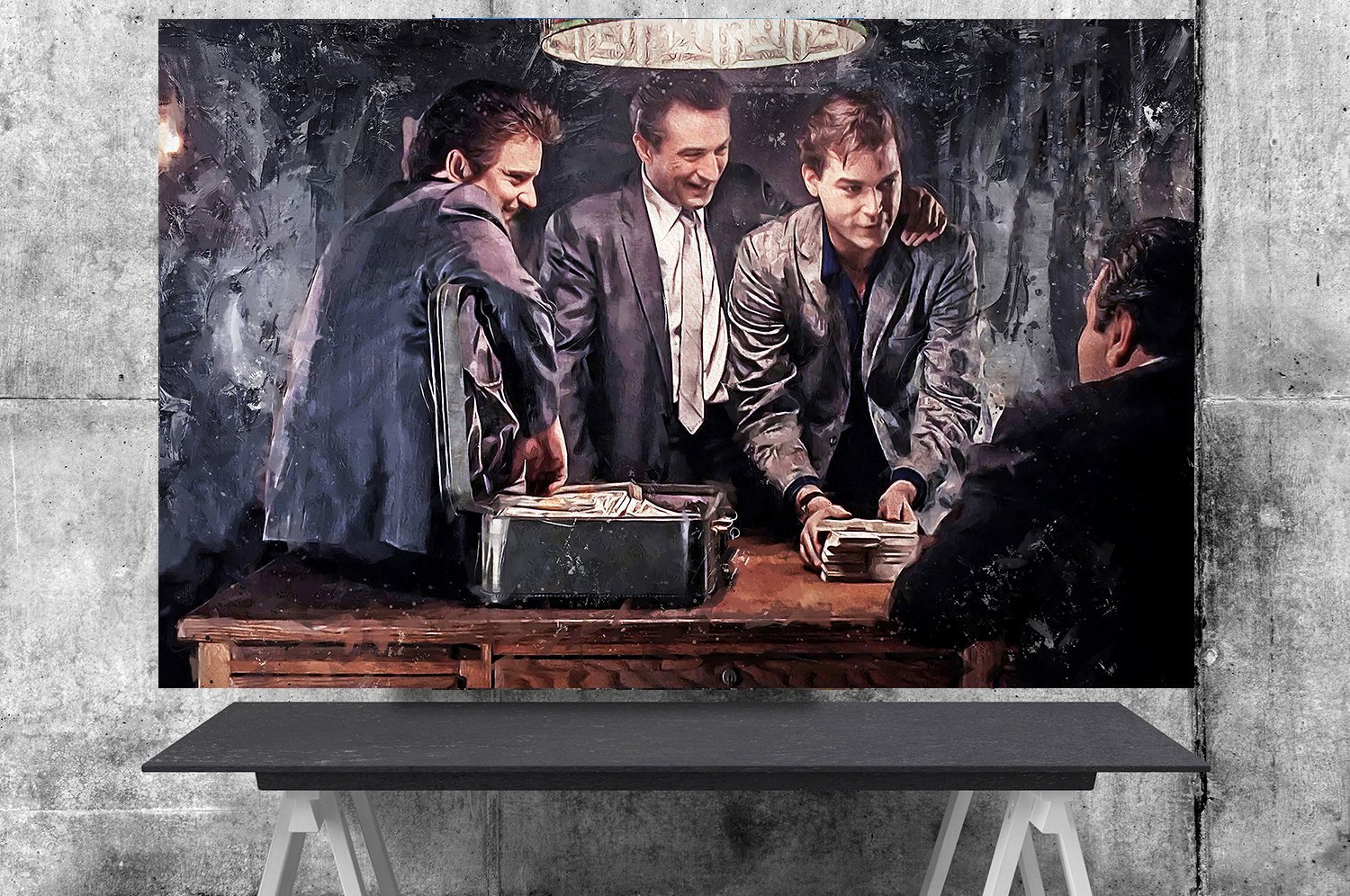 Goodfellas, Robert De Niro, Ray Liotta, Joe Pesci 18"x28" (45cm/70cm) Canvas Print