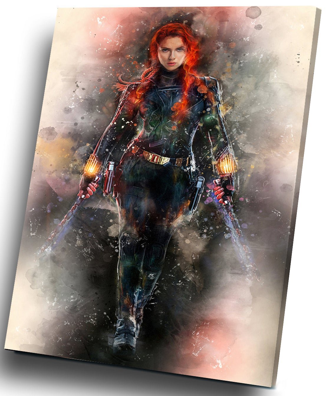 Black Widow, Natasha Romanoff, Scarlett Johansson 16"x24" (40cm/60cm) Wrapped Canvas Print