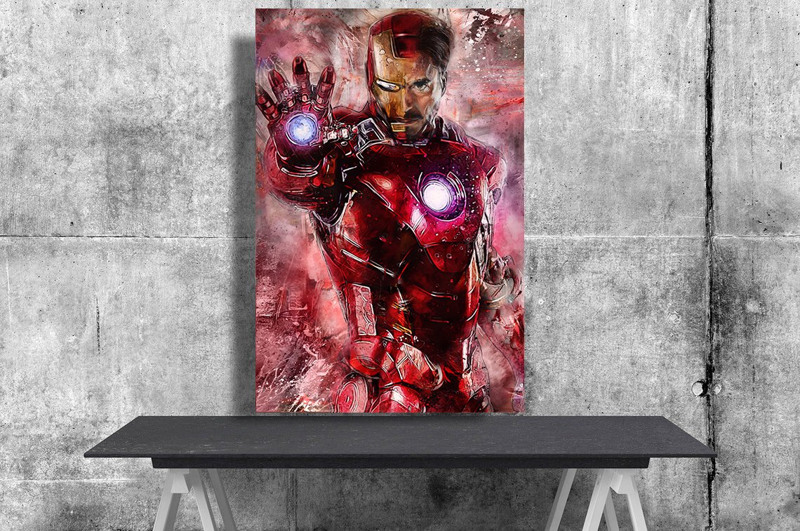 Iron Man  24"x35" (60cm/90cm) Canvas Print