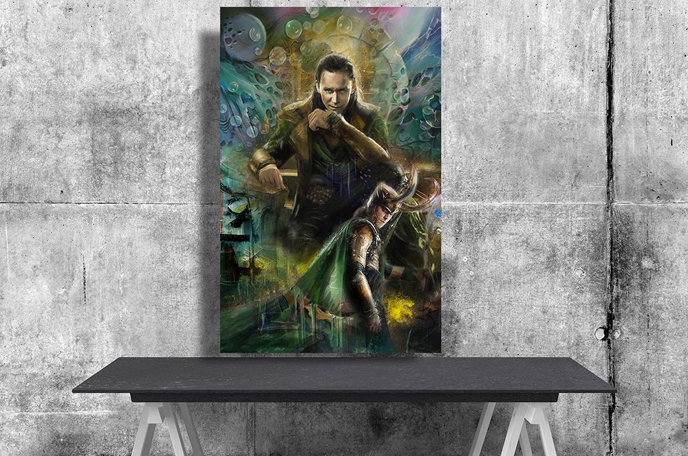 Loki ,Tom Hiddleston  18"x28" (45cm/70cm) Canvas Print