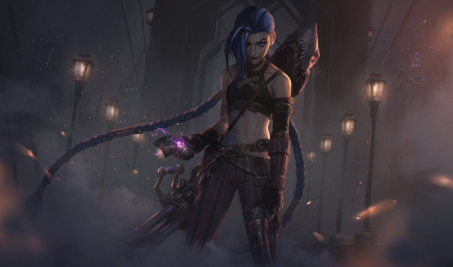 Arcane League of Legends Jinx 18"x28" (45cm/70cm) Canvas Print
