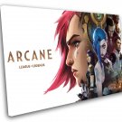 Arcane League of Legends Caitlyn Vi Jinx 16"x24" (40cm/60cm) Wrapped Canvas Print