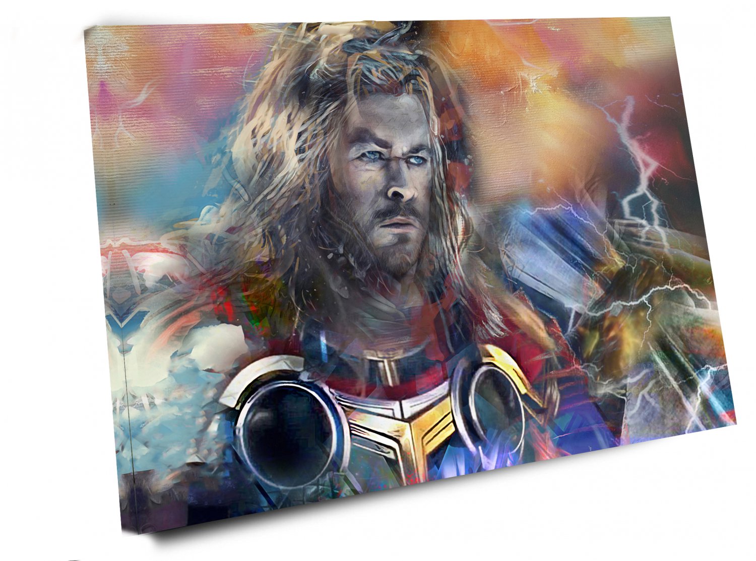Thor Love and Thunder  16"x24" (40cm/60cm) Wrapped Canvas Print